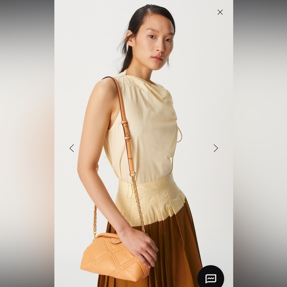 NWT Tory Burch Fleming Soft Small Frame Crossbody, Northern Blue, $528 - Picture 5 of 5